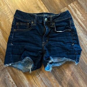 American Eagle Outfitters Women's Deep Indigo Jean Shorts